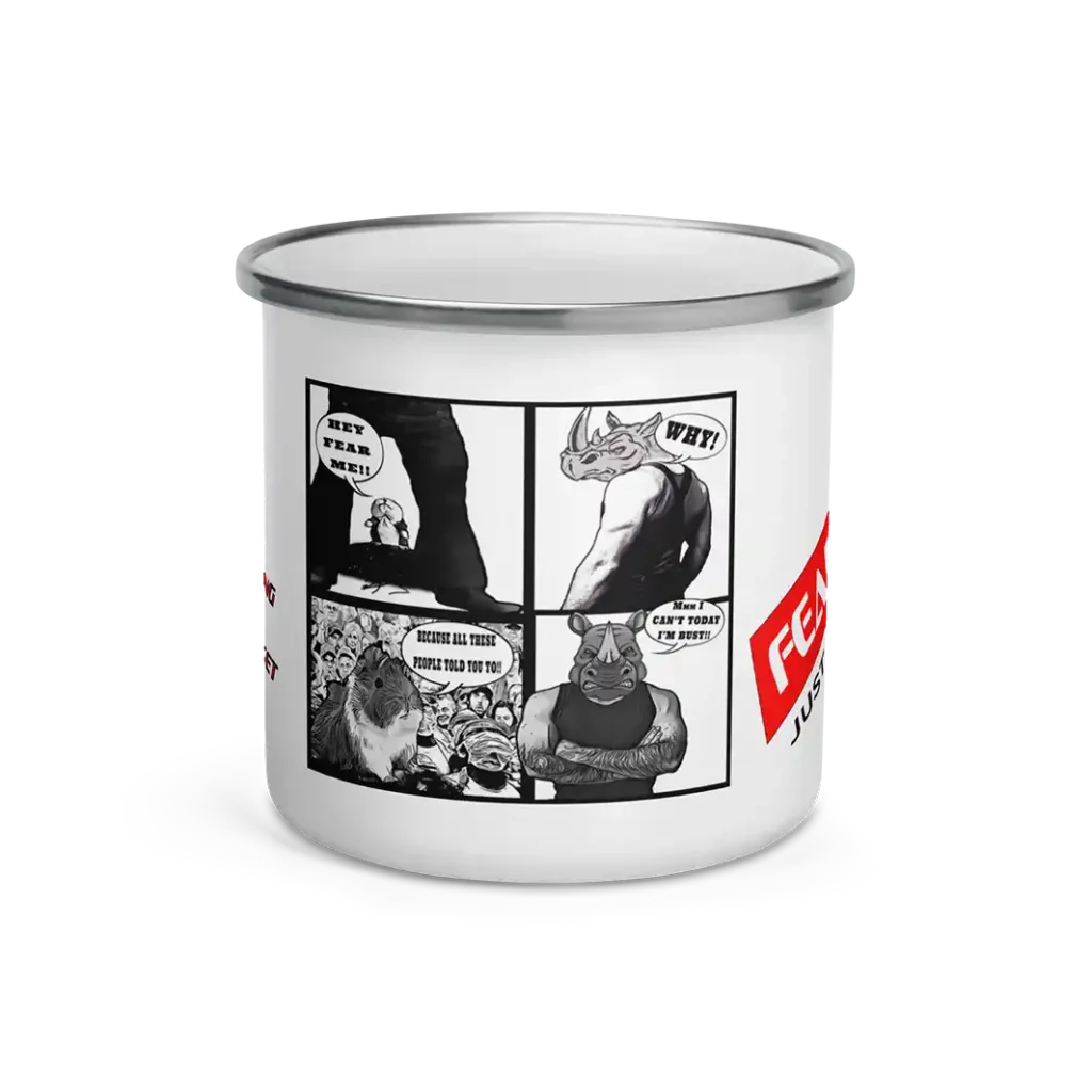 Awakening Minds Comic Enamel Mug Series Finale Front View-fmjb-collection