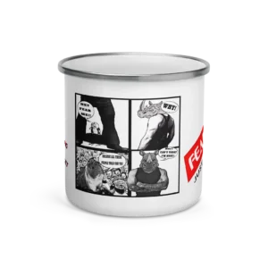 Awakening Minds Comic Enamel Mug Series Finale Front View-fmjb-collection