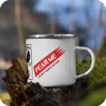 Enamel Mug in an Outdoor lifestyle Setting - fmjb collection