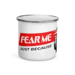 Vennie Rhino 'Can't Today, I'm Busy' Enamel 12oz Mug -image- front view - Funny Motivational Drinkware - fmjb collection